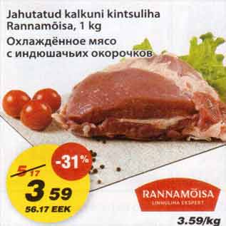 Скидка - Охлаждённое мясо с индюшачьих окорочков