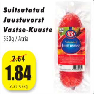 Allahindlus - Suitsutatud Juustuvorst Vastse-Kuuste