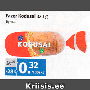 Allahindlus - Fazer Kodusai 320 g