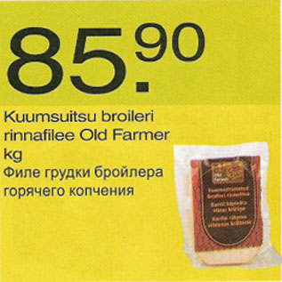 Скидка - Филе грудки бройлера горячего копчения