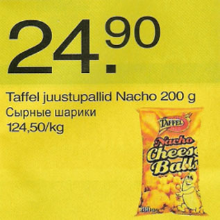 Allahindlus - Taffel juustupallid Nacho