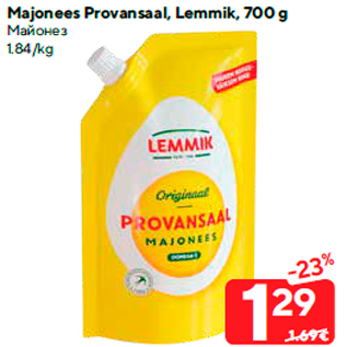 Allahindlus - Majonees Provansaal, Lemmik, 700 g