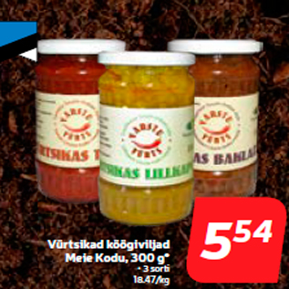 Allahindlus - Vürtsikad köögiviljad Meie Kodu, 300 g*