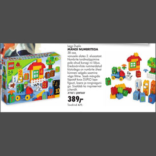 Allahindlus - Lego Duplo mändi numbritega