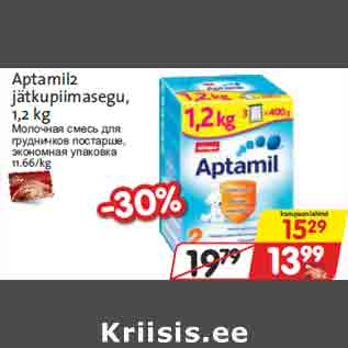 Allahindlus - Aptamil2 jätkupiimasegu, 1,2 kg