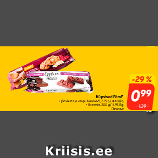 Allahindlus - Küpsised Rimi*