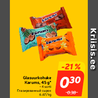 Скидка - Глазированный сырок