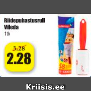 Allahindlus - Riidepuhastusrull Vileda 1 tk