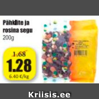 Allahindlus - Pähklite rosina segu 200 g