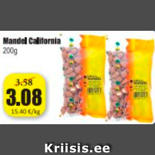 Allahindlus - Mandel California 200 g