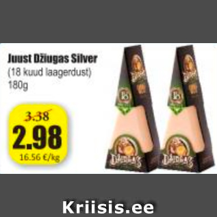 Allahindlus - Juust Džiugas Silver