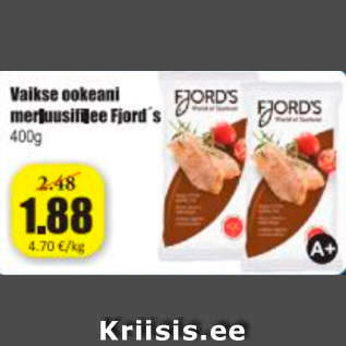 Allahindlus - Vaikse ookeani merluusifilee Fjord´s 400 g