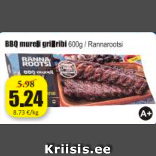 Allahindlus - BBQ mureli grillribi