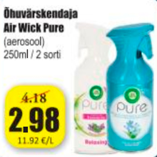 Скидка - Освежитель воздуха Air Wick Pure