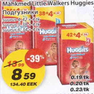 Allahindlus - Mähkmed Little Walkers Huggies