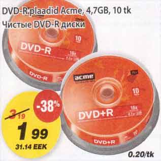 Скидка - Чистые DVD-R диски