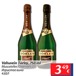 Allahindlus - Vahuvein Törley, 750 ml