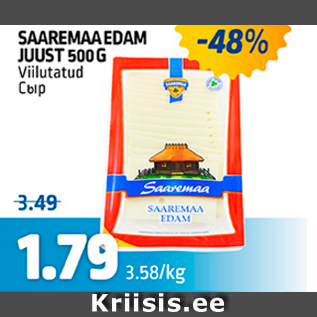 Allahindlus - SAAREMAA EDAM JUUST 500 G