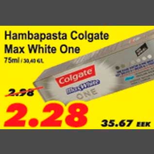 Allahindlus - Hambapasta Colgate Max White One