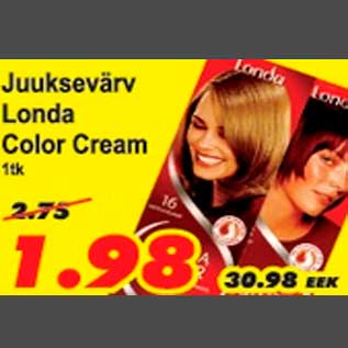 Allahindlus - Juuksevärv Londa Color Cream