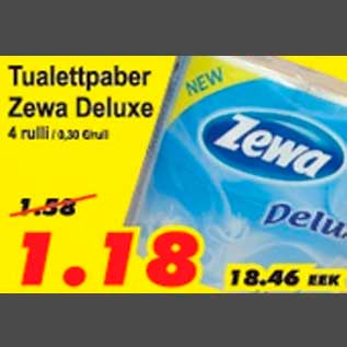 Allahindlus - Tualettpaber Zewa Deluxe