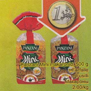 Allahindlus - Panzani Mini makaronid,