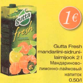 Allahindlus - Gutta Fresh mandariini-sidruni-laimijook