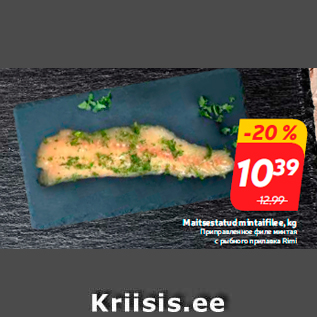 Allahindlus - Maitsestatud mintaifilee, kg