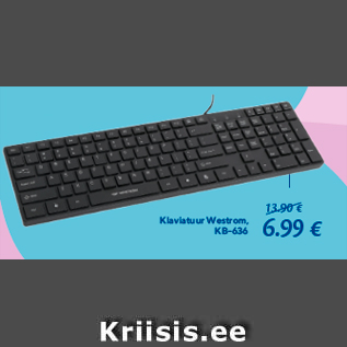 Скидка - Клавиатура Westrom, KB-636