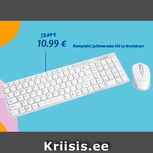 Скидка - Комплект: беспроводная мышь и клавиатура