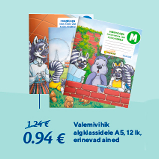 Allahindlus - Valemivihik algklassidele A5, 12 lk, erinevad ained