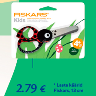 Allahindlus - * Laste käärid Fiskars, 13 cm