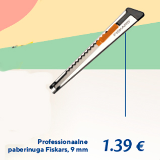 Allahindlus - Professionaalne paberinuga Fiskars, 9 mm