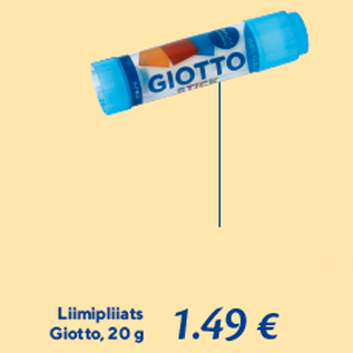 Allahindlus - Liimipliiats Giotto, 20 g