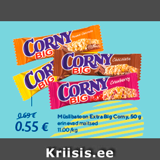 Allahindlus - Müslibatoon Extra Big Corny, 50 g