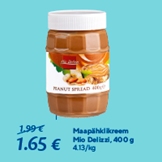 Allahindlus - Maapähklikreem Mio Delizzi, 400 g