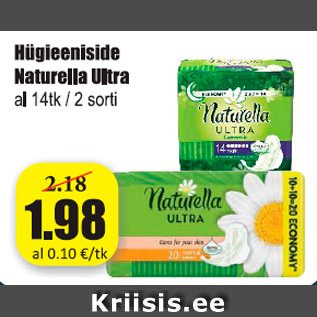 Allahindlus - Hügieeniside Naturella Ultra