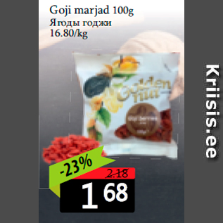 Allahindlus - Goji marjad 100g