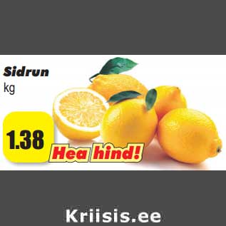 Allahindlus - Sidrun kg