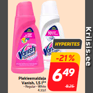 Скидка - Пятновыводитель Vanish, 1,5 л **