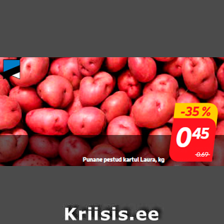 Скидка - Картофель красный мытый Лаура, кг