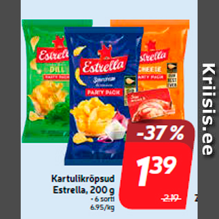 Скидка - Картофельные чипсы Estrella, 200 г