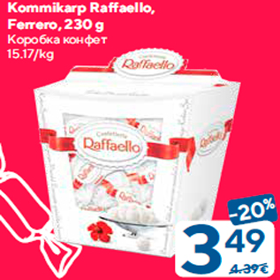 Allahindlus - Kommikarp Raffaello, Ferrero, 230 g