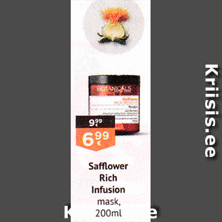 Allahindlus - Safflower Rich Infusion mask, 200 g