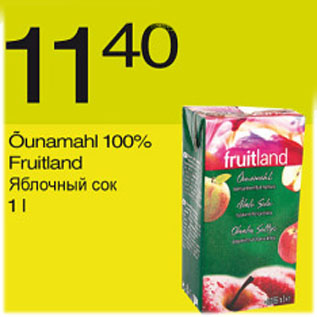 Allahindlus - Õunamahl 100% Fruitland