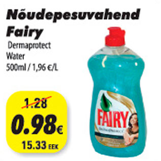 Allahindlus - Nõudepesvahend Fairy