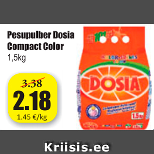 Allahindlus - Pesupulber Dosia Compact Color 1,5 kg