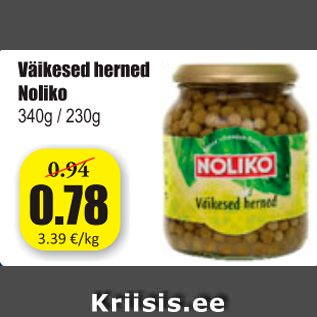 Allahindlus - Väikesed herned Noliko