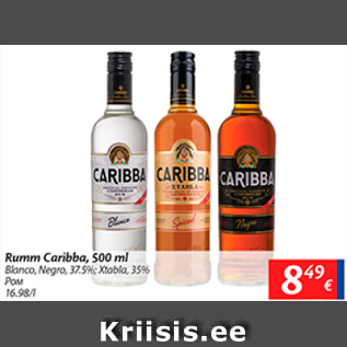 Allahindlus - Rumm Caribba, 500 ml