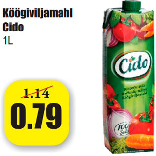 Allahindlus - Köögiviljamahl Cido 1L